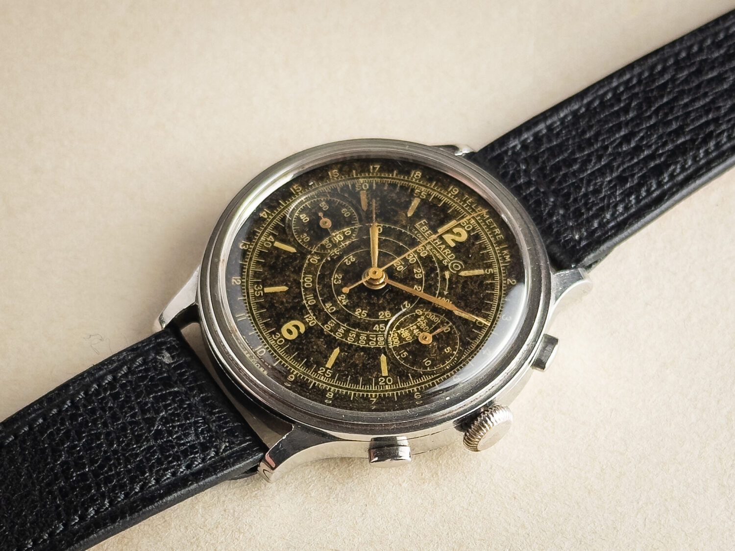 1940s Eberhard Pre-Extra Fort Chronograph - Image 3