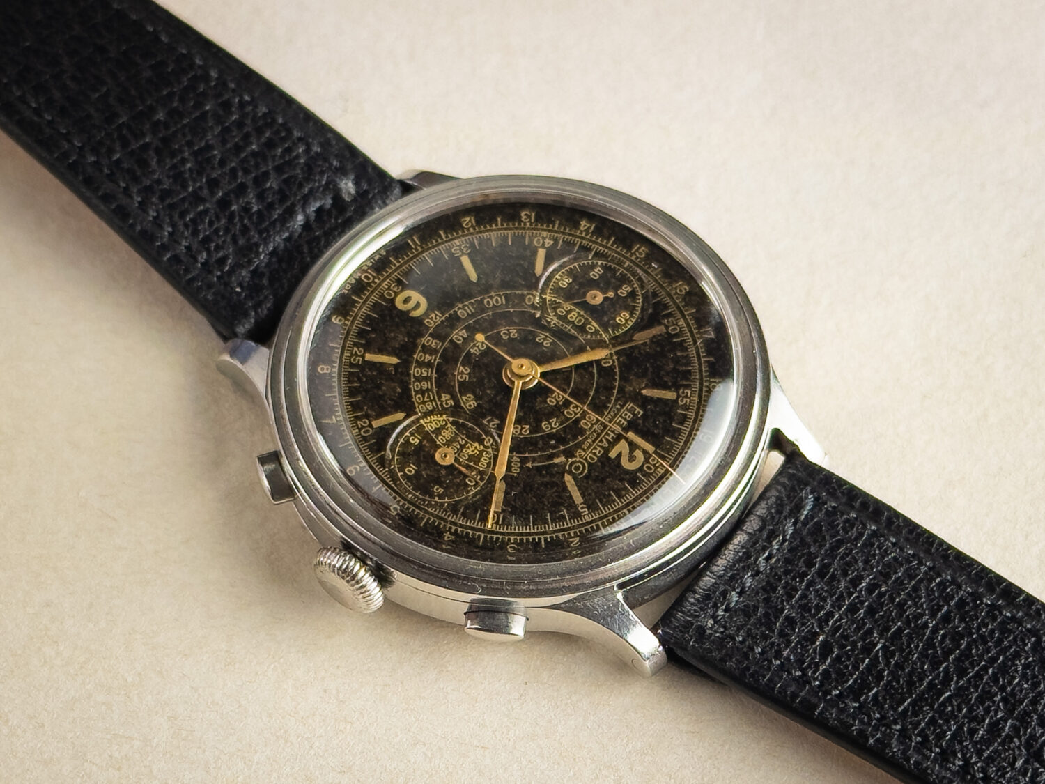 1940s Eberhard Pre-Extra Fort Chronograph - Image 4